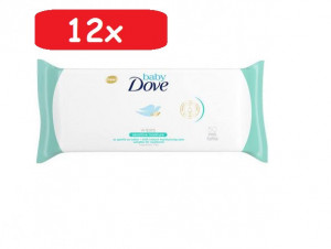 Pachet 12xServetele Umede Dove Baby Sensitive, 50 buc (600 buc)