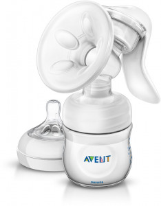 Pompa de san manuala cu biberon Natural 120ml Philips-Avent