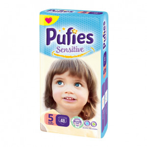 Scutece Pufies Sensitive Nr.5, 48 buc