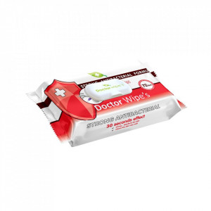 Servetele Umede Antibacteriene Doctor Wipes 72 buc Cu Capac
