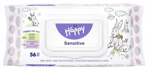 Servetele umede Happy Sensitive, 56 buc