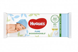 Servetele umede Huggies Pure Biodegradable, 56 buc