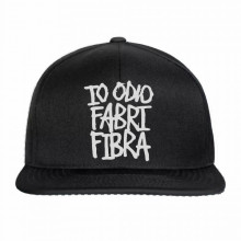Cappellino rapper vari colori, taglia unica, con stampa: Io odio Fabri Fibra