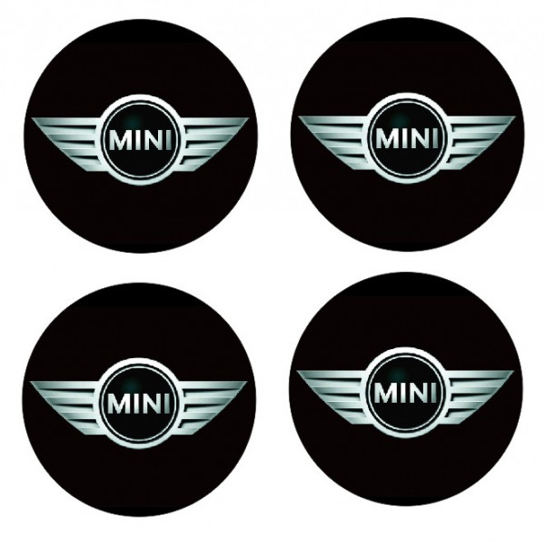 4 Autocolantes Para Centros de Jantes com Mini