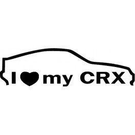 Autocolante - I Love my CRX