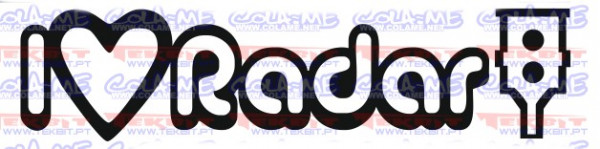 Autocolante - I Love Radar