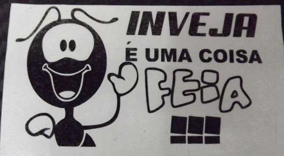 Autocolante - Inveja é uma coisa feia - 6