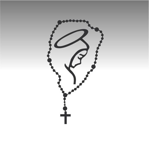 Autocolante - Terço nossa senhora