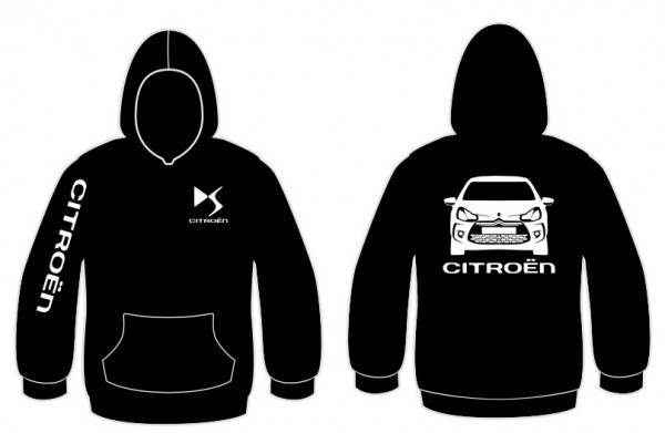 Sweatshirt com capuz para citroen ds3 2017