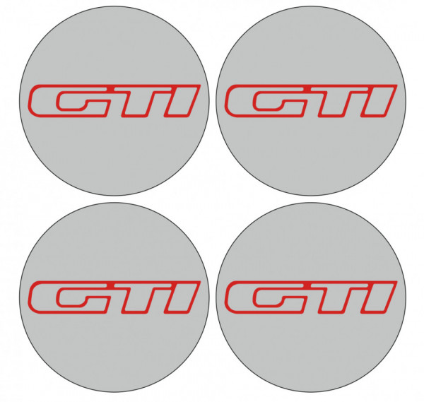 4 Autocolantes Para Centros de Jantes para GTI