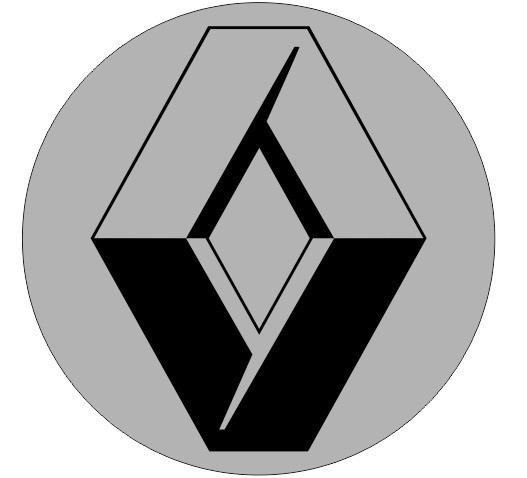 4 Autocolantes Para Centros de Jantes para Renault