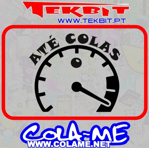 Autocolante - Até colas o conta rotações