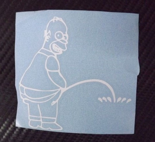 Autocolante - Homer Simpson Mijão