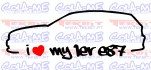 Autocolante - I Love my 1er e87