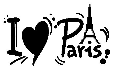 Autocolante - I love Paris