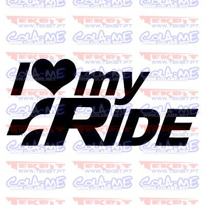 Autocolante - I love Ride