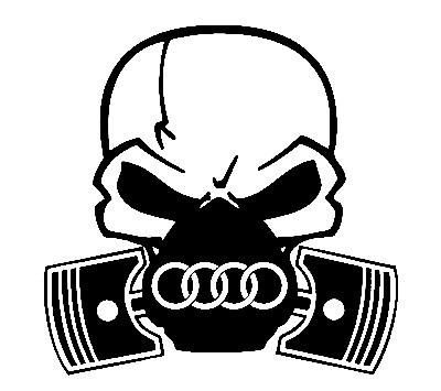 Autocolante - Máscara de Gás AUDI 2