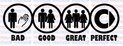 Autocolante - BAD GOOD GREAT PERFECT - SMART