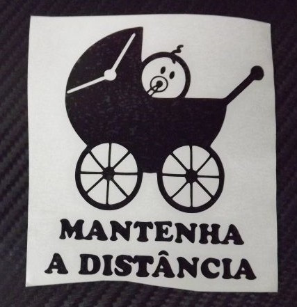 Autocolante - Bebé a Bordo-Mantenha a Distância