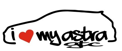 Autocolante - I Love my Astra GTC (H)