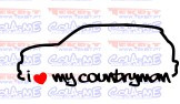 Autocolante - I Love my Countryman