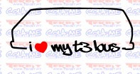 Autocolante - I Love my t3 lous
