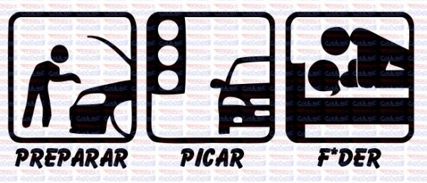 Autocolante - Preparar Picar F*der