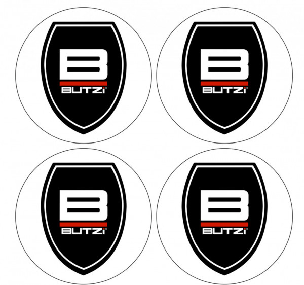 4 Autocolantes Para Centros de Jantes com Butzi