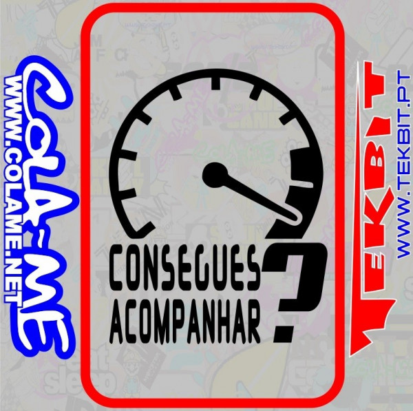 Autocolante - Consegues acompanhar?