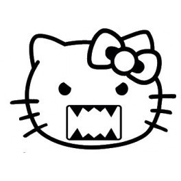 Autocolante - Domo / Hello Kitty