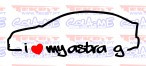 Autocolante - I Love my Astra G