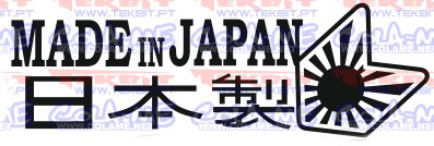 Autocolante - Made in japan