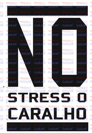 Autocolante - NO stress o caralho