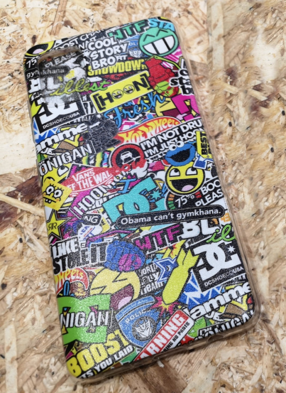 Capa de telemóvel com Sticker bomb