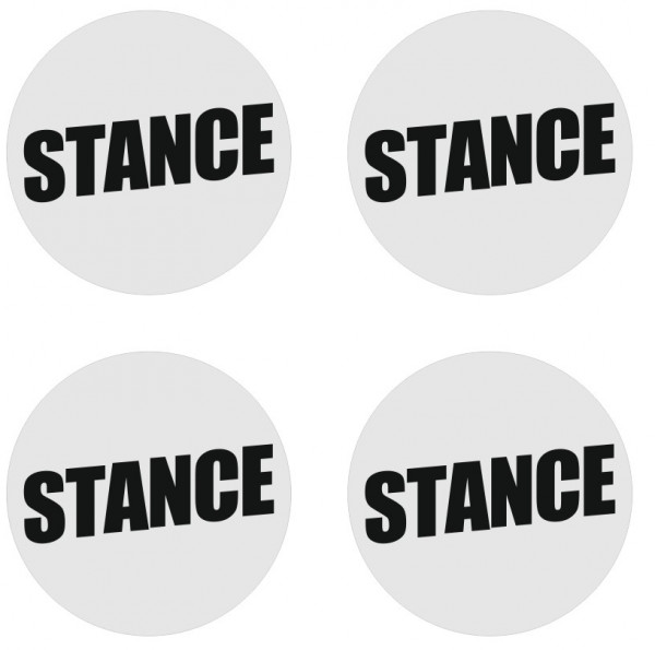 4 Autocolantes Para Centros de Jantes com STANCE