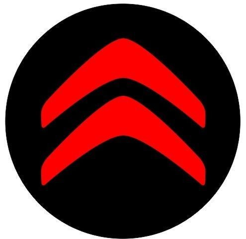 4 Autocolantes Para Centros de Jantes para Citroen