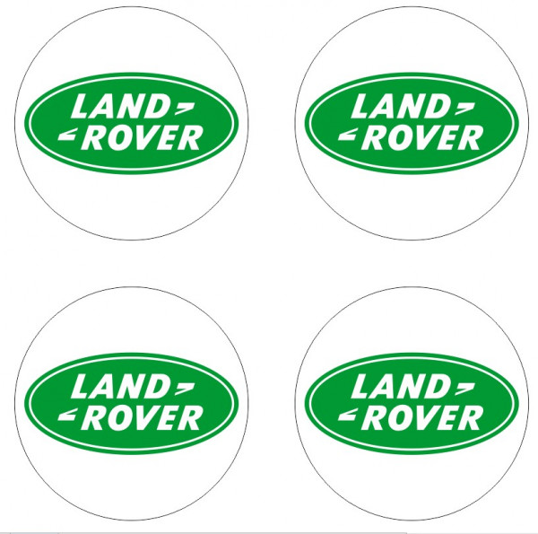 4 Autocolantes Para Centros de Jantes para LAND ROVER