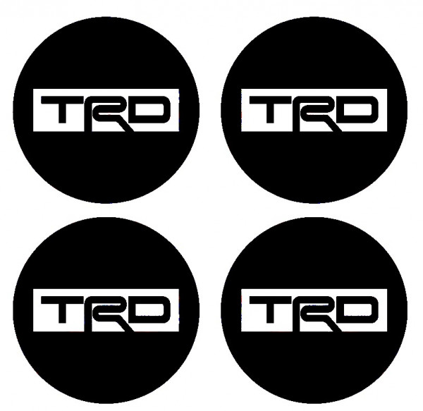 4 Autocolantes Para Centros de Jantes para TRD
