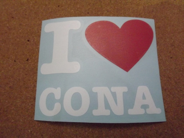 Autocolante - I Love Cona