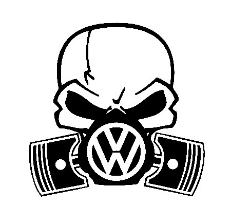 Autocolante - Máscara de Gás VOLKSWAGEN 2