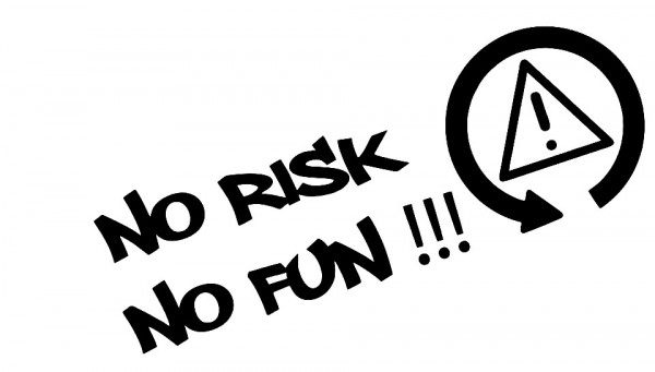 Autocolante - No risk, No fun!