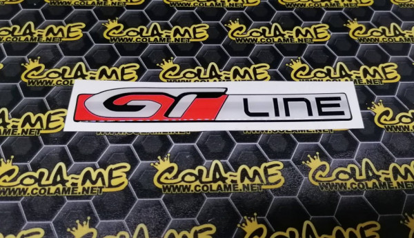 Autocolante Resinado 3D para GT Line- 120mm x 18mm 1 unidade