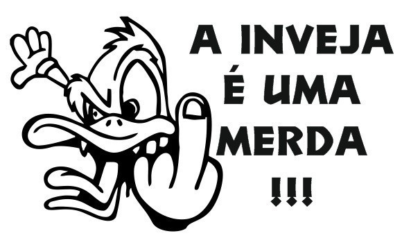 Autocolante - A inveja é uma merda !!!