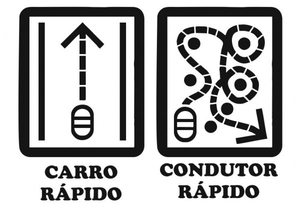Autocolante - Carro rápido, Condutor Rápido