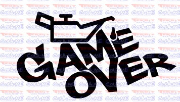 Autocolante - Game Over