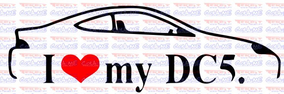 Autocolante - I Love My DC5