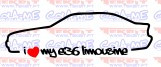 Autocolante - I Love my e36 Limousine
