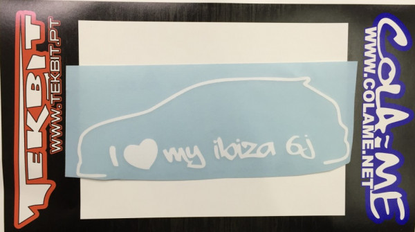 Autocolante - I Love my ibiza 6J