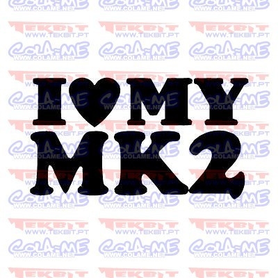 Autocolante - I love My MK2