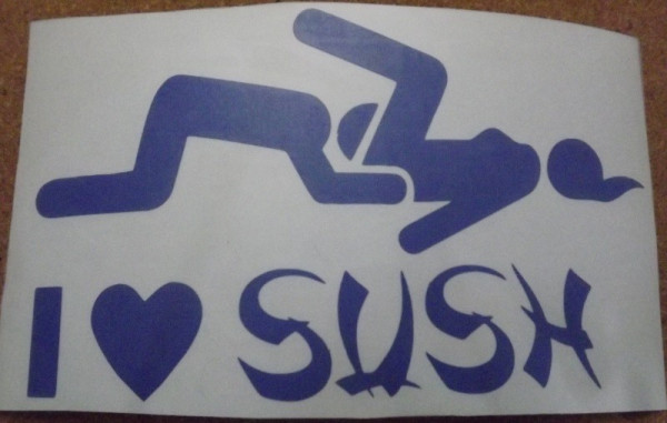 Autocolante - I Love Sushi